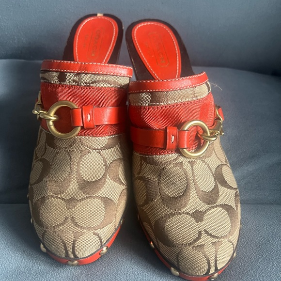 2000s Y2K Coach Heel Clogs - Size 8.5 - Picture 2 of 4
